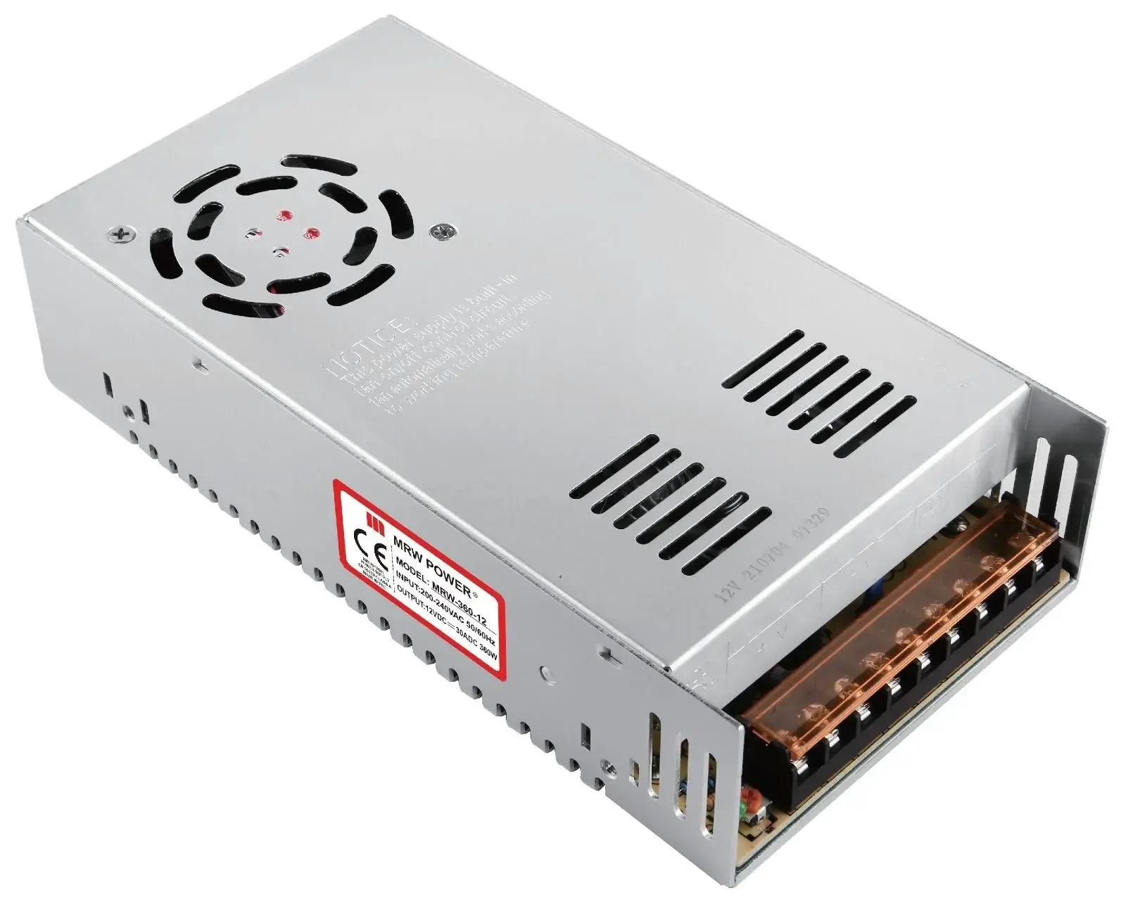 Mervesan (MRW-360-12) 360 WATT 12VDC 30 AMP Adaptör