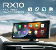 Yk3507 10'' Taşınabilir Apple Carplay & Android Auto, Ön & Arka Kameralı Torpido Üstü Araç Multimedya
