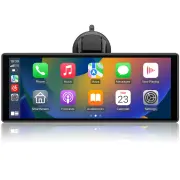 Yk3507 10'' Taşınabilir Apple Carplay & Android Auto, Ön & Arka Kameralı Torpido Üstü Araç Multimedya