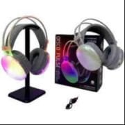 YK DESING PG 580 Premium Seri Mikrofonlu RGB LED Işıklı Bluetooth Kablosuz Kafa Üstü Kulaklık