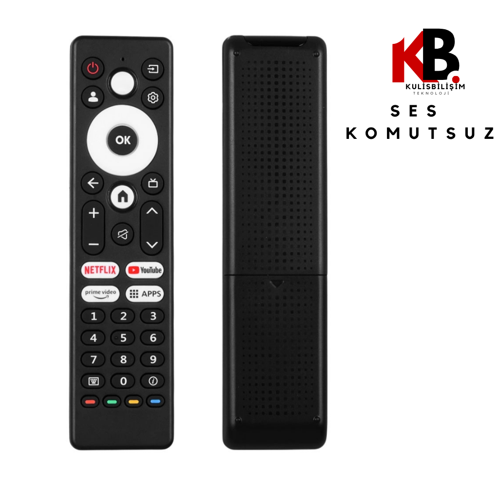 ARÇELİK A65 E 795B * BEKO B43 D 697B * GRUNDIG NETFLIX-YOUTUBE-PRIME-APPS SES KOMUTSUZ KUMANDA 28396