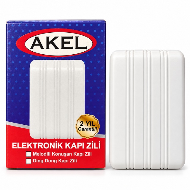 Akel Elektronik Kapı Zili Melodili Konuşan ve Ding Dong Model
