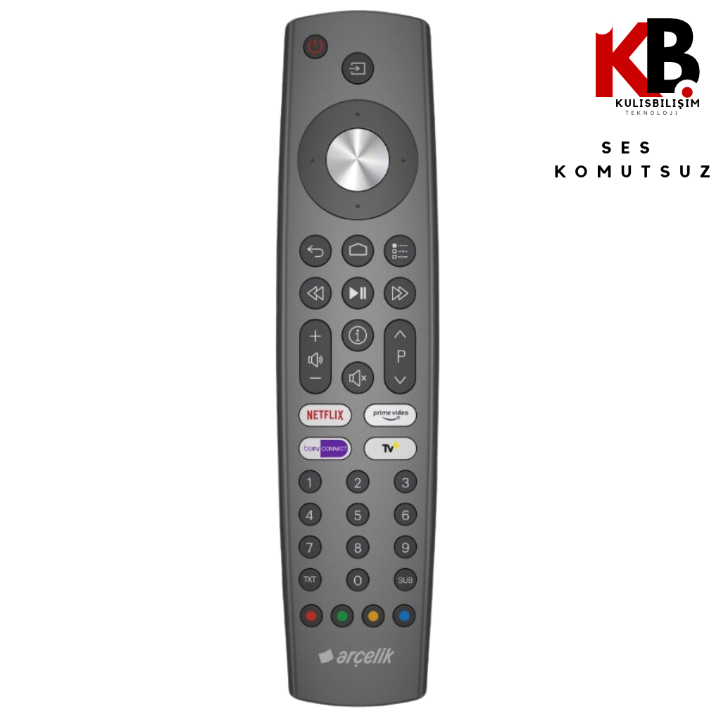 Arçelik TV Kumandası 1227 Prime Video Tuşlu Akıllı Kumanda