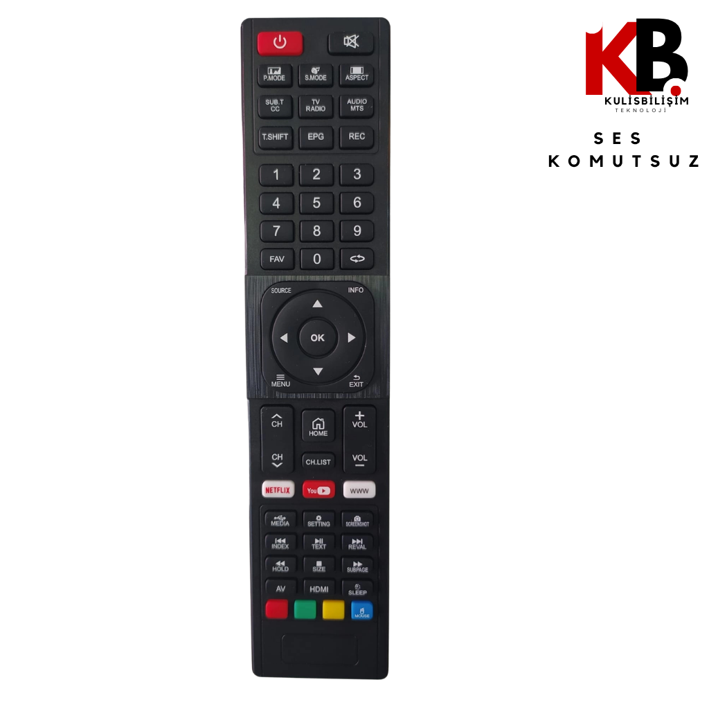 Awox TV Kumandası 0207 Awox Yedek Kumanda
