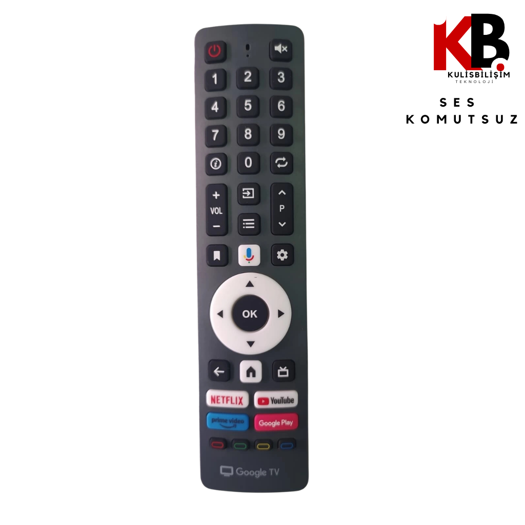 Botech TV Kumandası 2437 Wismann Uyumlu Ses Komutsuz Kumanda