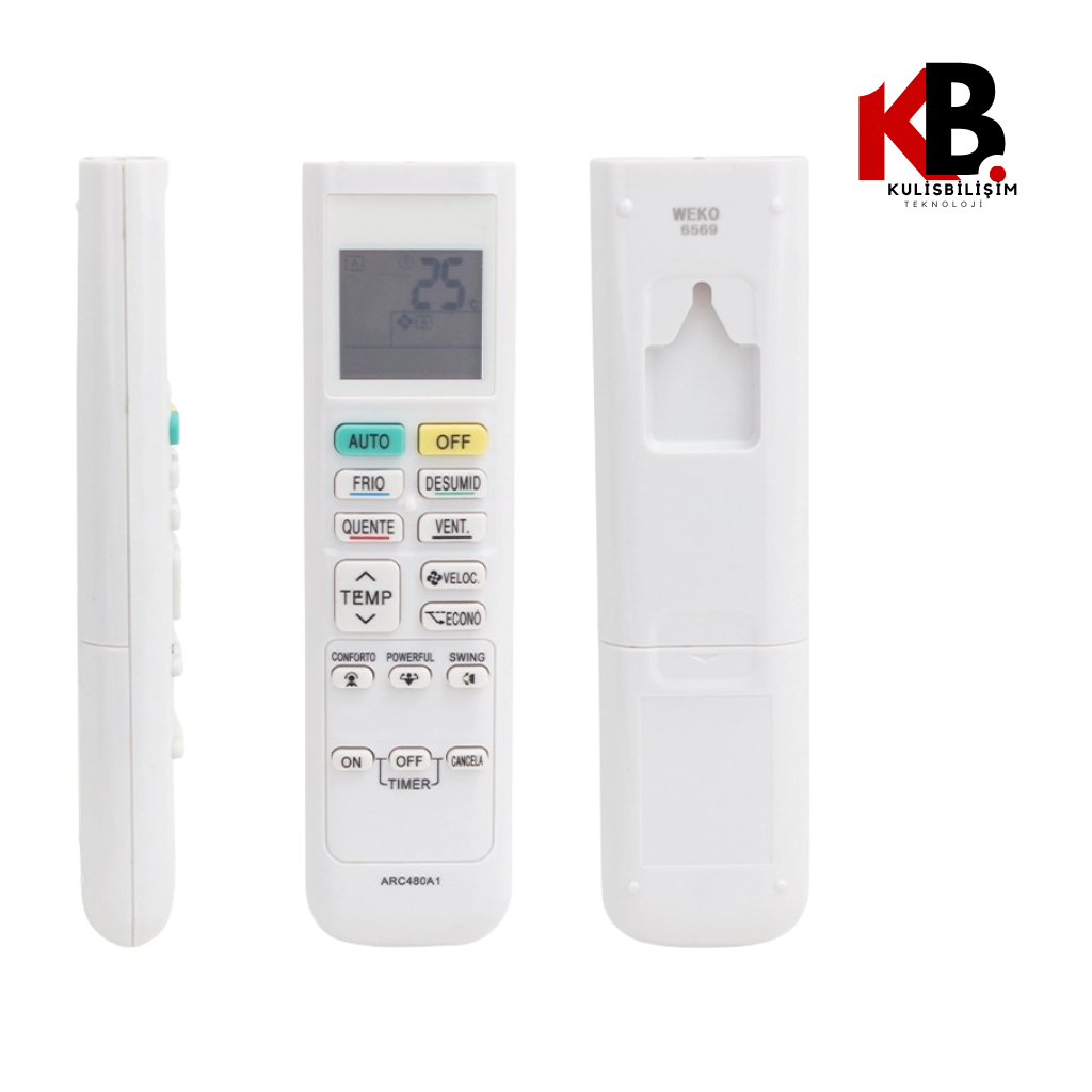 Daikin Klima Kumandası ARC480A1 6569 İklim Cihazları Muadili