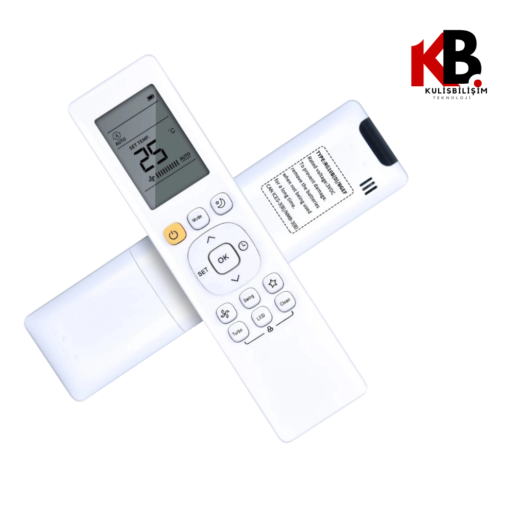 Dijitsu Kumanda 0589 Uyumlu Klima Kumandası