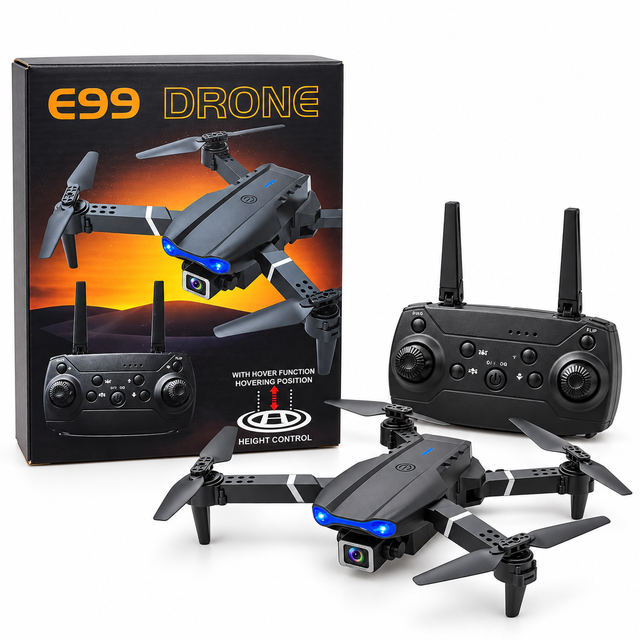 E99 Drone 4K HD Çift Kameralı Katlanabilir Kameralı Drone
