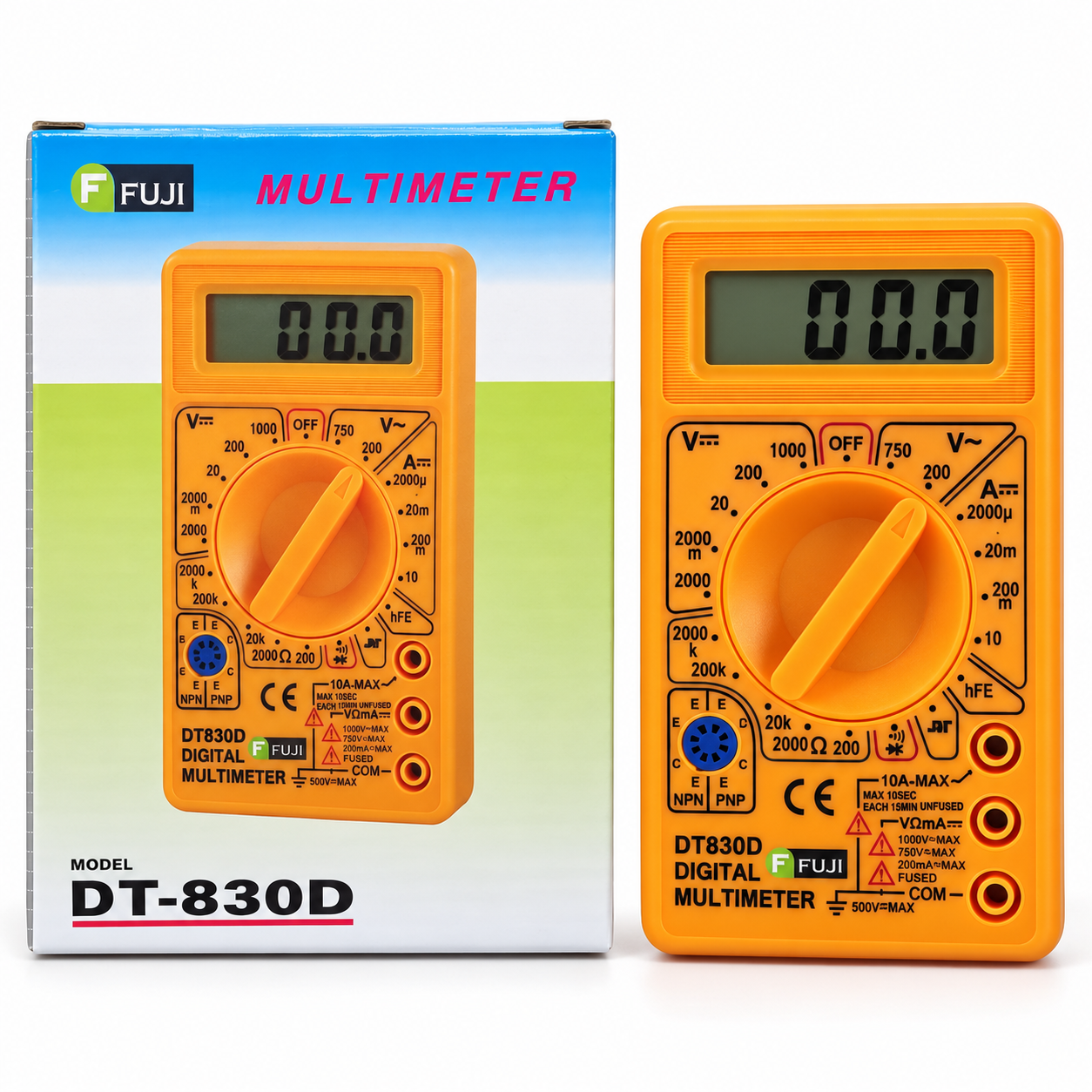Fuji DT-830D Buzzerlı Dijital Multimetre Avometre Ölçü Aleti
