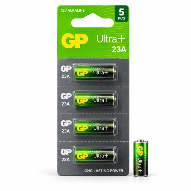 GP Ultra+ 23A Pil 12V Alkalin Yüksek Voltajlı Pil 5li Paket