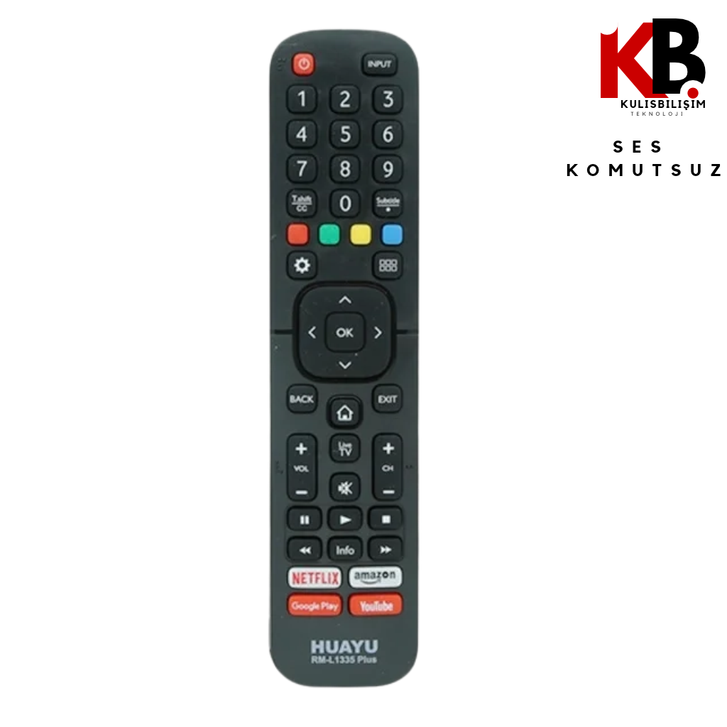 Hisense TV Kumandası RM-L1335 PLUS Netflix YouTube Tuşlu