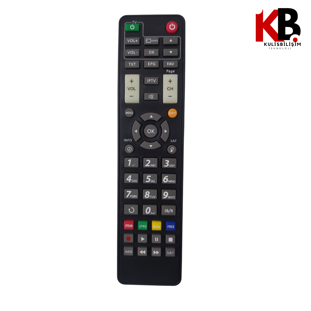 Korax Uydu Kumandası 0240 Sunplus ve Sungate Uyumlu Kumanda