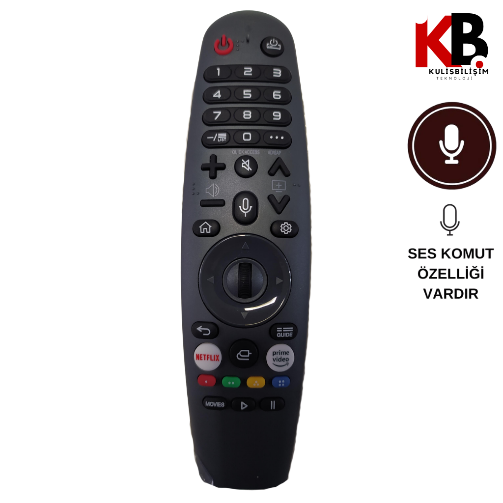 Onvo Sesli Kumanda 1241 WebOS Ses Komutlu Yedek Kumanda