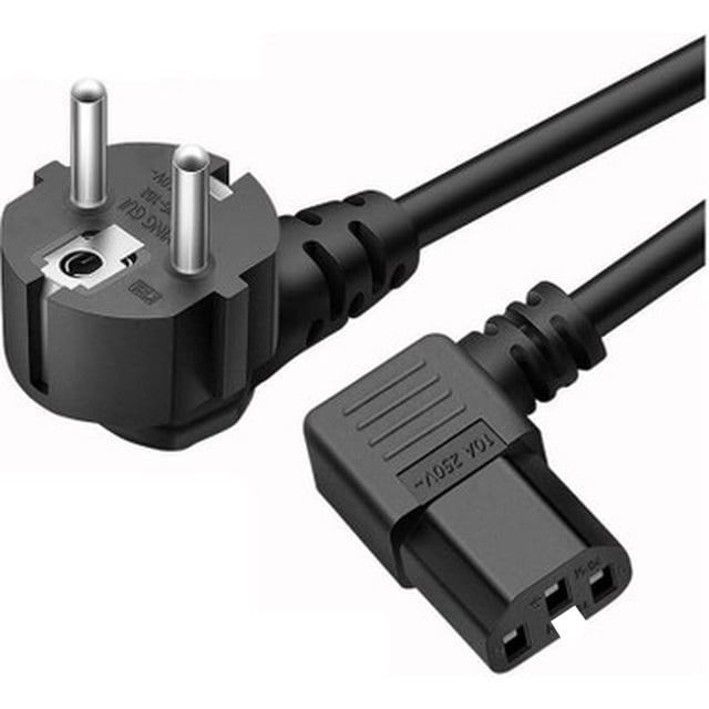 Powermaster 8617 90 Derece L Tipi C7 Power Kablo 1.8M 3x1mm