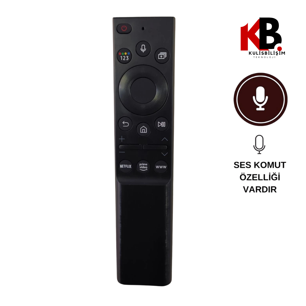Samsung Uyumlu Ses Komutlu Akıllı TV Kumandası Muadili-8009S