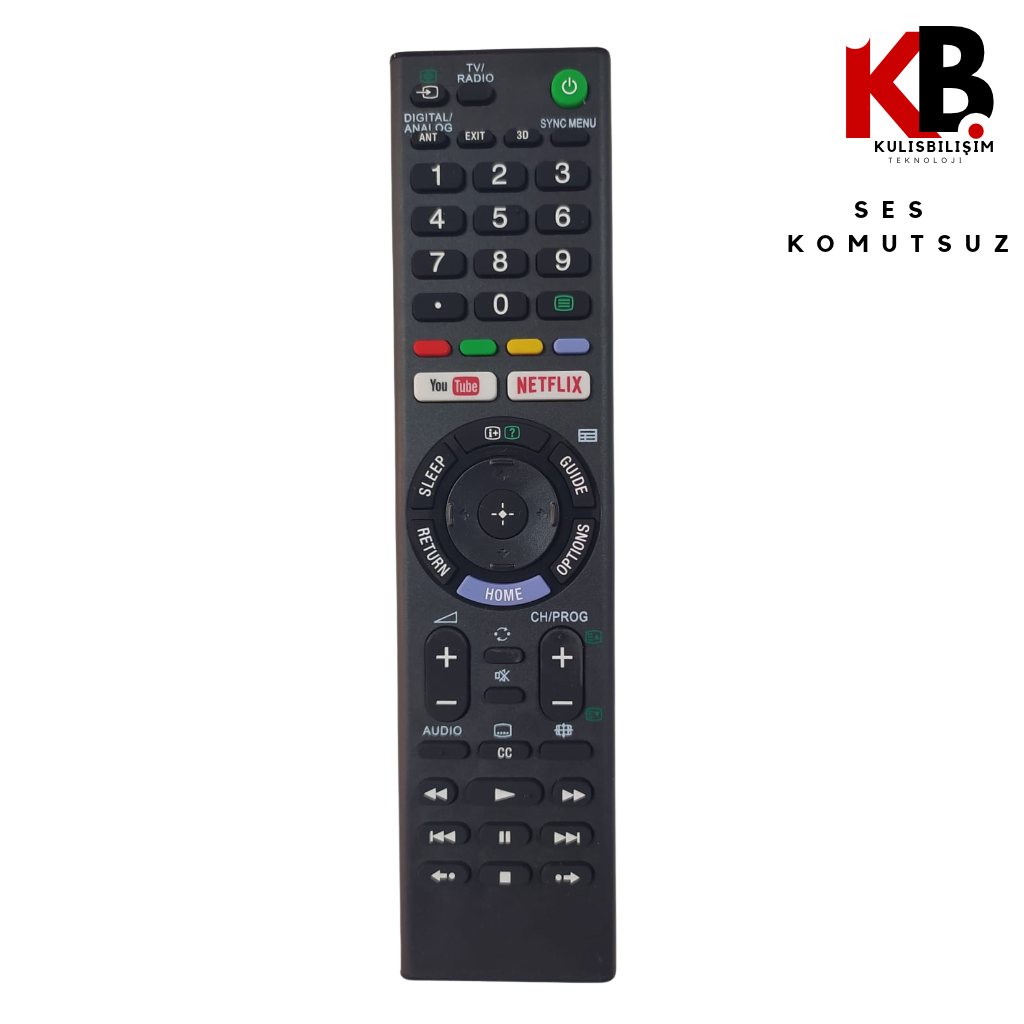 Sony TV Kumandası 1183  Uyumlu Yedek Kumanda
