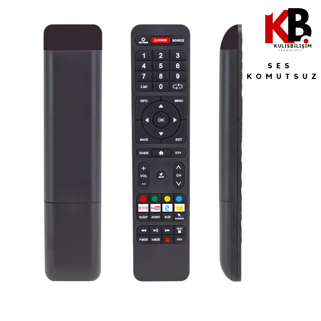 Strong TV Kumandası 1244  Netflix-Youtube-Explorer Tuşlu