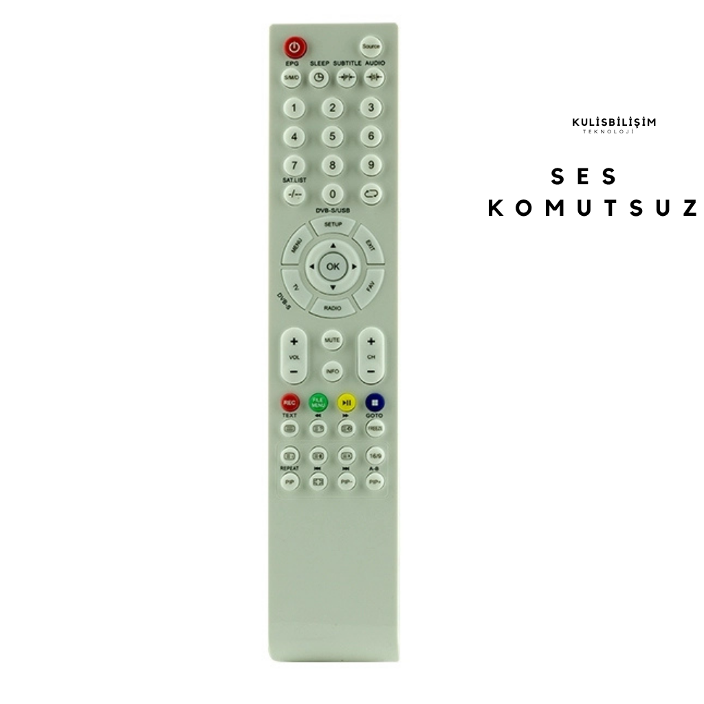 Sunny Uyumlu Beyaz Led Tv Kumandası RC0245 LCD Cihaz Muadili