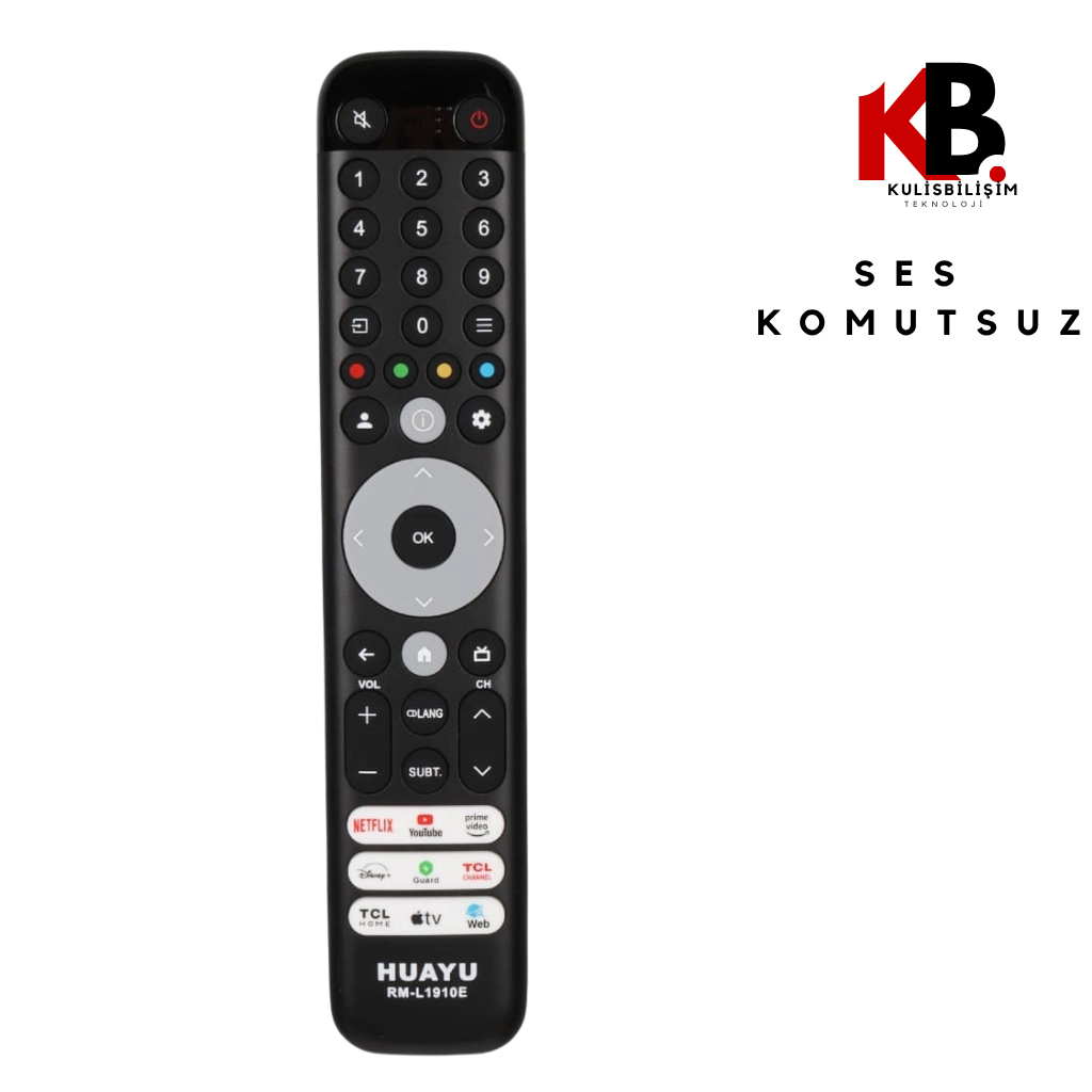 Tcl Uyumlu Tv Kumandası 1910 Akıllı Led Smart TV Cihaz Muadili