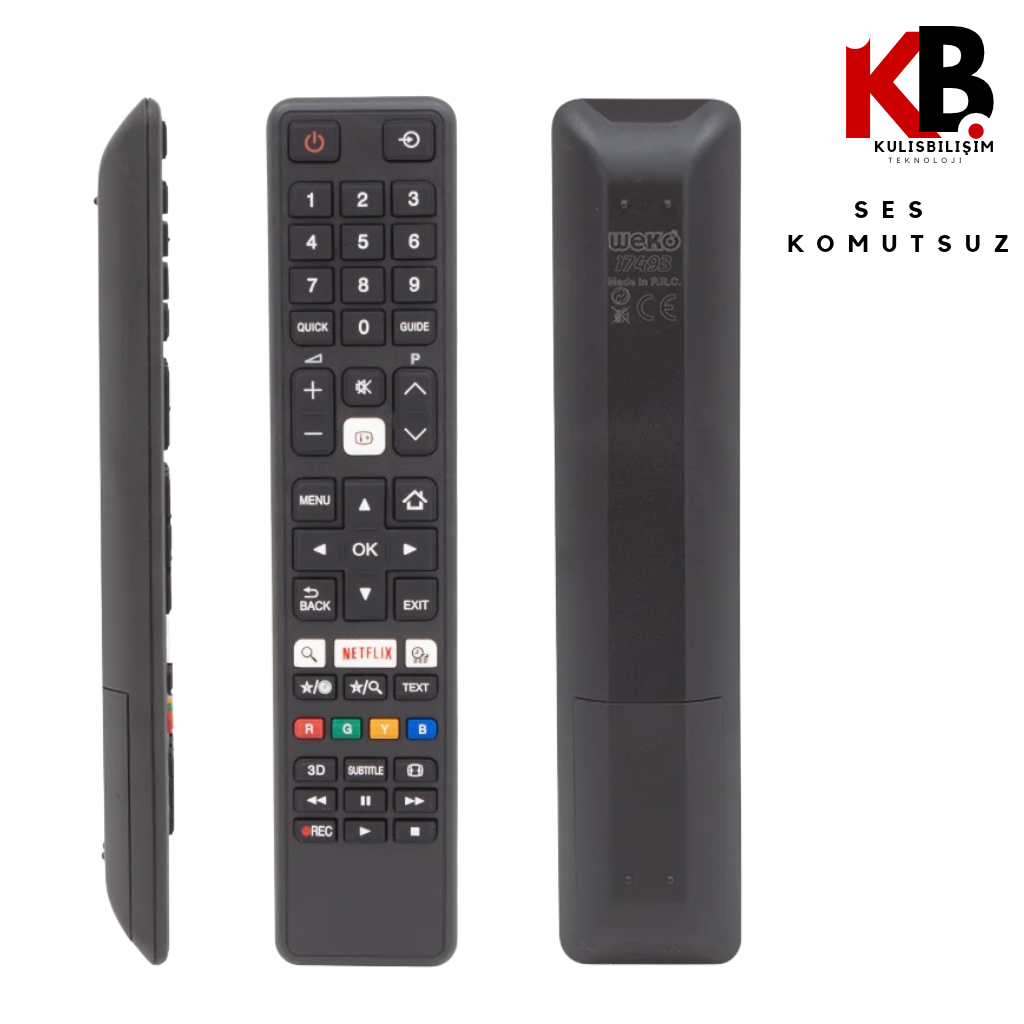 Toshiba TV Kumandası 1186 Yedek Kumanda