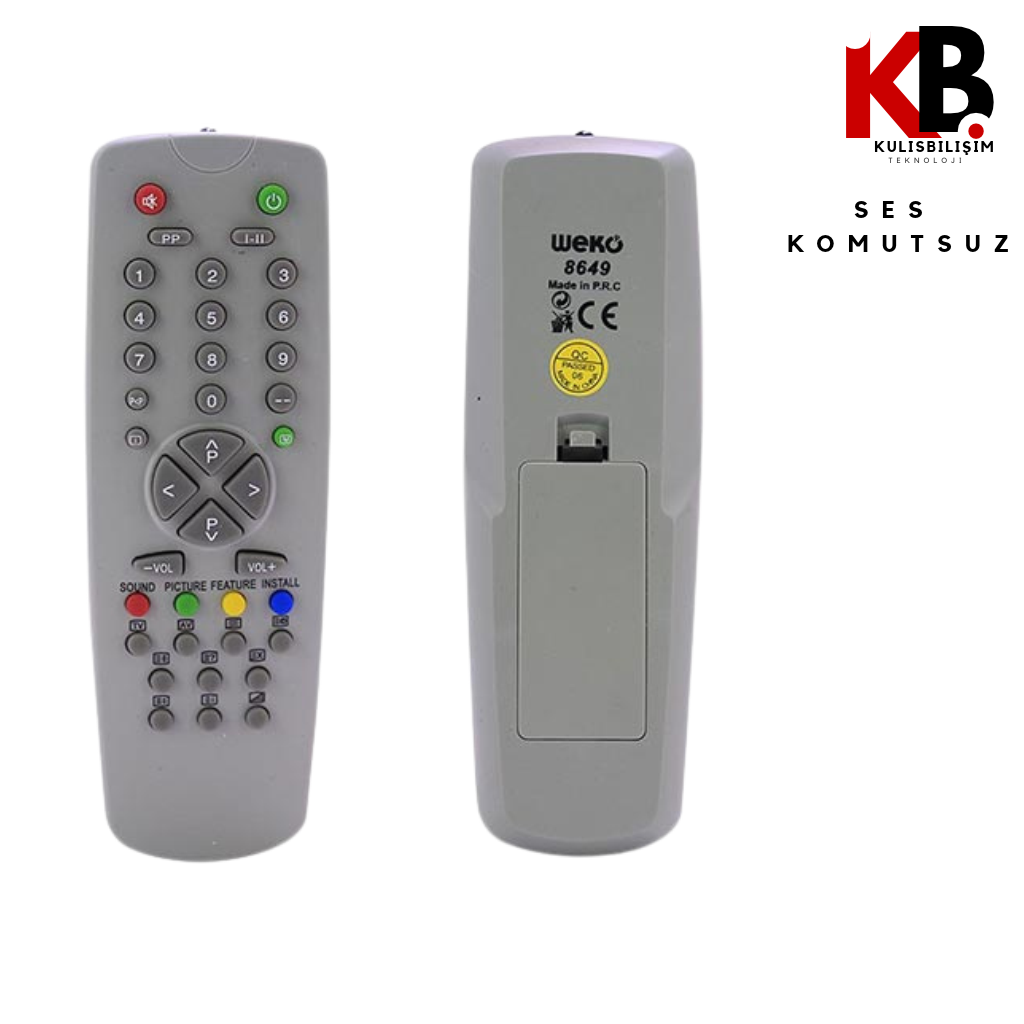 Vestel Mini TV Kumandası 3040 Uyumlu Yedek Kumanda