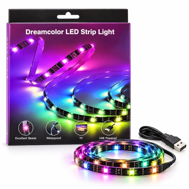WL-00153 Bluetooth TV Arkası RGB Şerit Led USB 4 Metre