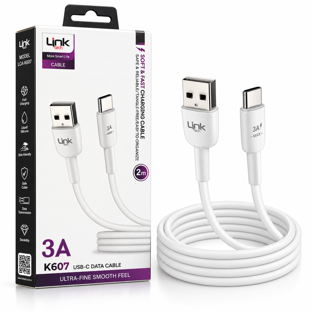 Type-C Şarj Kablosu Linktech K607 | 2m Hızlı Şarj