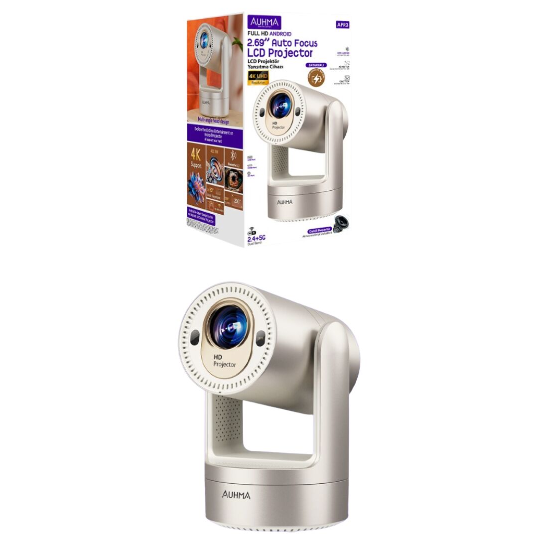 Priz Aramaya Son: Auhma APR3 Şarjlı Projeksiyon ile Sinema Her Yerde!