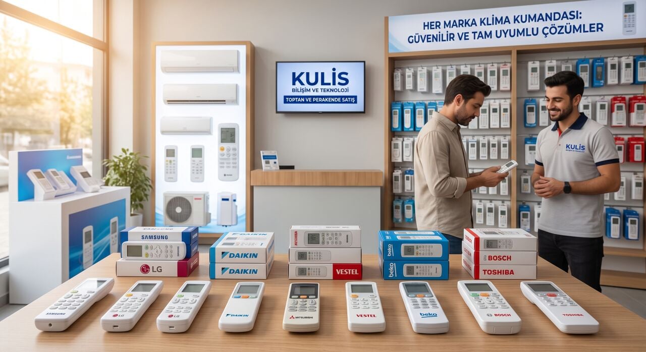 Kulis Bilişim ve Teknoloji Farkıyla Tüm Markalara Uyumlu Orijinal Klima Kumandası Çeşitleri ve Alımı