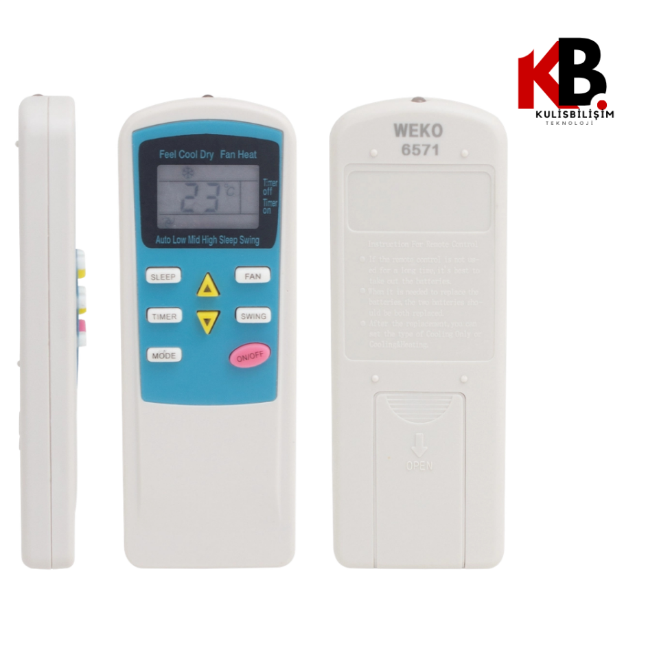 Airfel Kumanda Ferroli AS22-3004S 6571 İklim Cihazlar Uyumlu