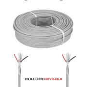 MYCAM 250 Metre 2x0.50 Çift Folyolu CCTV Kamera Kablosu