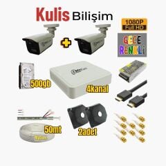 Mycam AHD 2’li kamera full set – kamera paketim