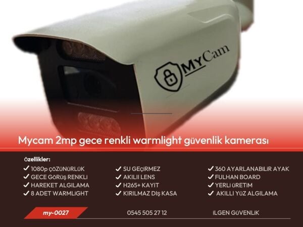MYCAM AHD 5 li Kamera Set-Full Paket Seti- Işıklı