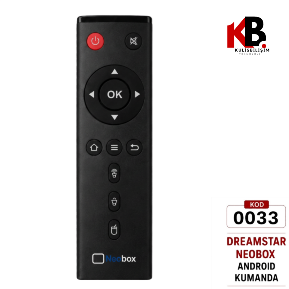 Uydu Kumandası ORJ-0033 Dreamstar Neobox Android Orijinal Kumanda