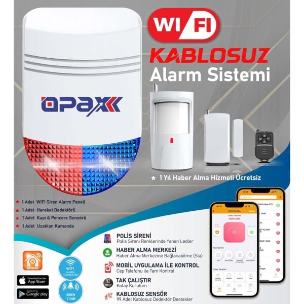 Kablosuz wifi alarm sistemi ana panel