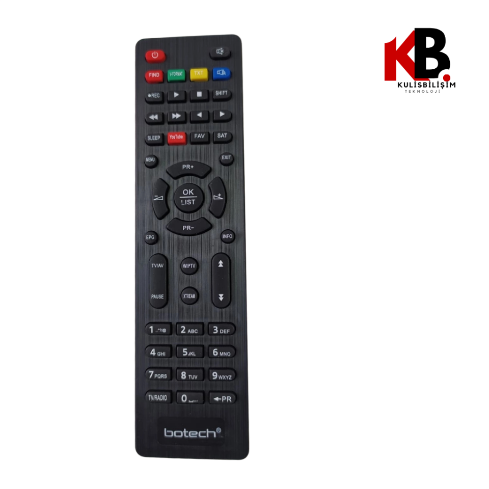 Welbox HD 0118 Kumanda | Botech Welbox Uydu Kumandası