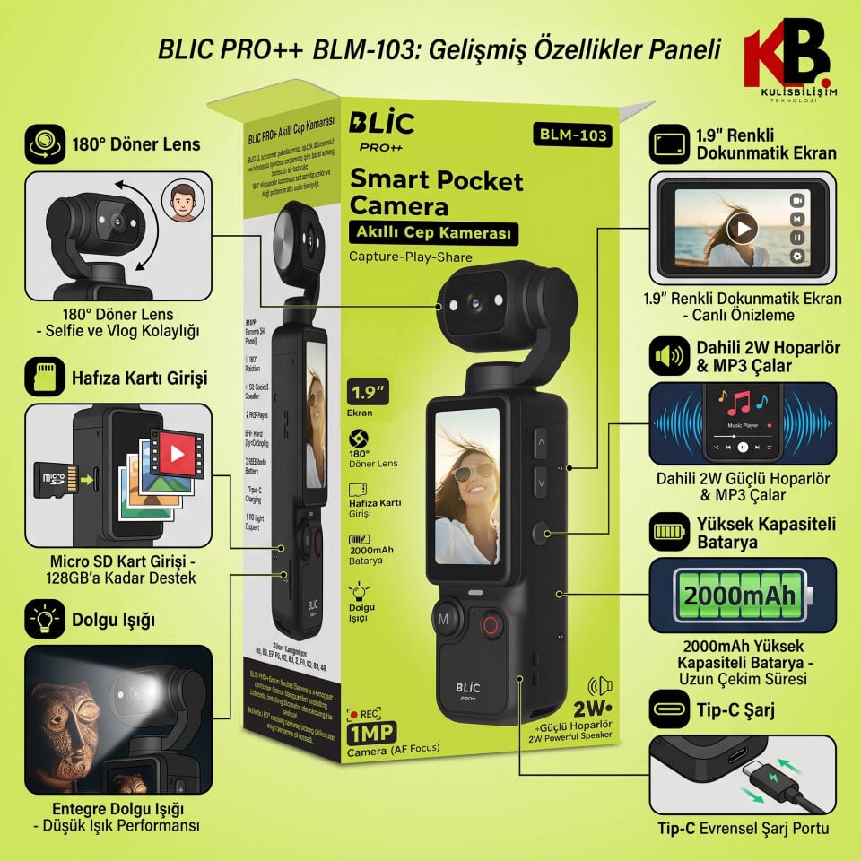 BLIC PRO++ BLM-103 Akıllı Cep Kamerası