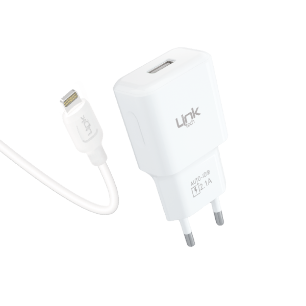 LİNKTECH T442e Strong 2.1A USB Lightning Kablolu Şarj Aleti