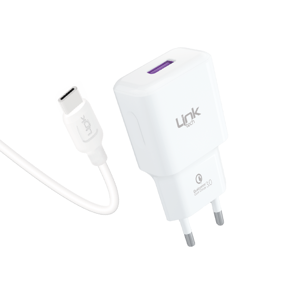 Linktech T443e 18W QC 3.0 Type-C Kablolu Hızlı Şarj Aleti