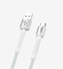 LİNKTECH K552 Safe 3A Örgülü Metal Başlı USB Tip-C Şarj Kablosu