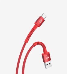LİNKTECH K552 Safe 3A Örgülü Metal Başlı USB Tip-C Şarj Kablosu