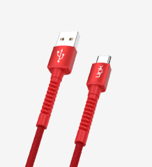 LİNKTECH K552 Safe 3A Örgülü Metal Başlı USB Tip-C Şarj Kablosu
