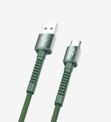 LİNKTECH K552 Safe 3A Örgülü Metal Başlı USB Tip-C Şarj Kablosu