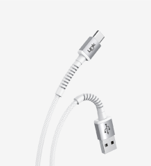 LİNKTECH K552 Safe 3A Örgülü Metal Başlı USB Tip-C Şarj Kablosu