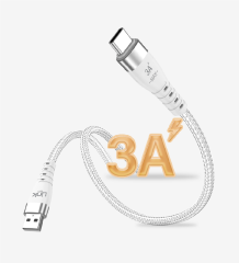 LİNKTECH K652 Premium PD 100cm 6A Örgülü Metal Başlı USB-A Tip-C Süper Şarj Kablosu