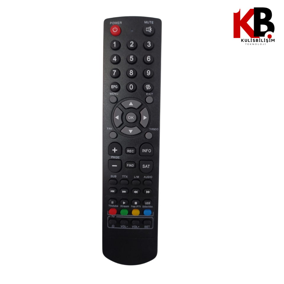 Dreamstar Uydu Kumandası 1748  YouTube ve IP TV Tuşlu