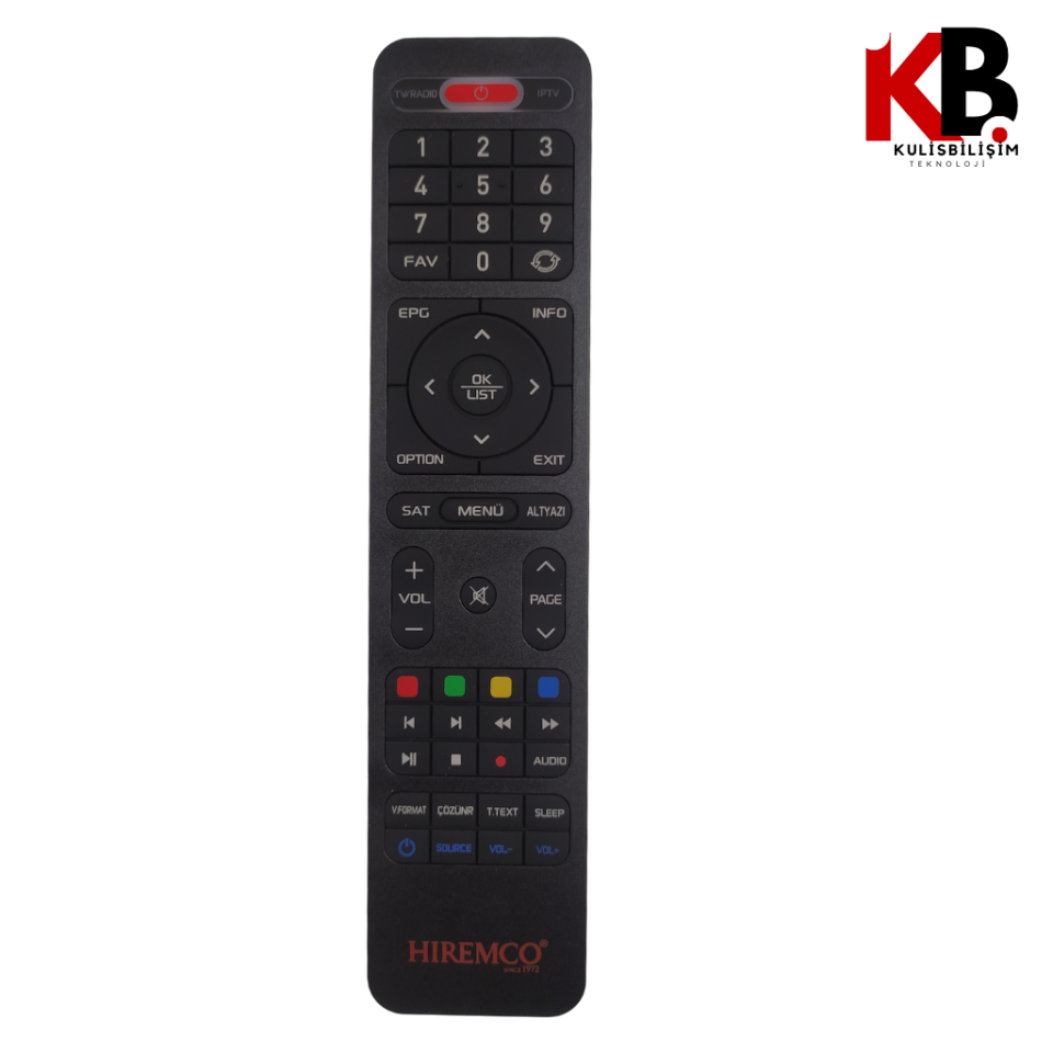 Hiremco Kumanda 3434B | Hiremco HDMI Uydu Kumandası