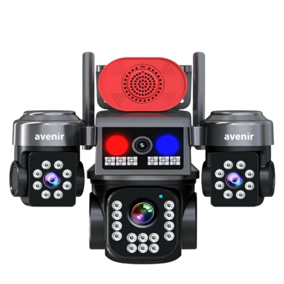 Avenir AV-S315 12MP 4 Kameralı Wi-Fi Sirenli PTZ Güvenlik Kamerası