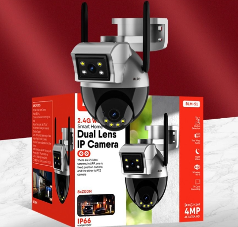 BLİC BLM-51  WİFİ-ETHERNET  ÇİFT LENS İP KAMERA TAKİP ÖZELLİĞİ