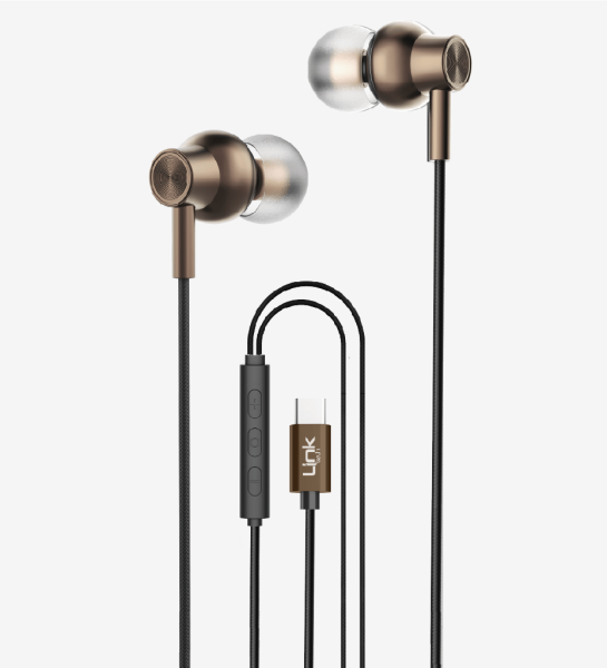 LİNKTECH H72 Mikrofonlu Yüksek Baslı Kulak İçi Type-C Kablolu Kulaklık